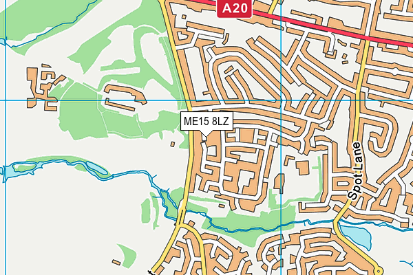 ME15 8LZ map - OS VectorMap District (Ordnance Survey)