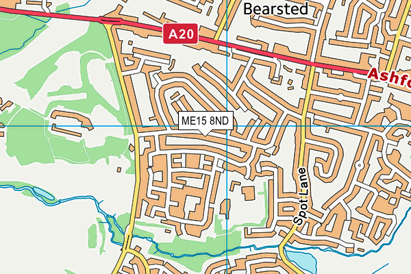 ME15 8ND map - OS VectorMap District (Ordnance Survey)