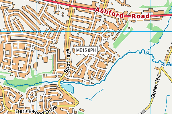 ME15 8PH map - OS VectorMap District (Ordnance Survey)