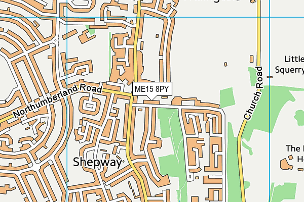 ME15 8PY map - OS VectorMap District (Ordnance Survey)