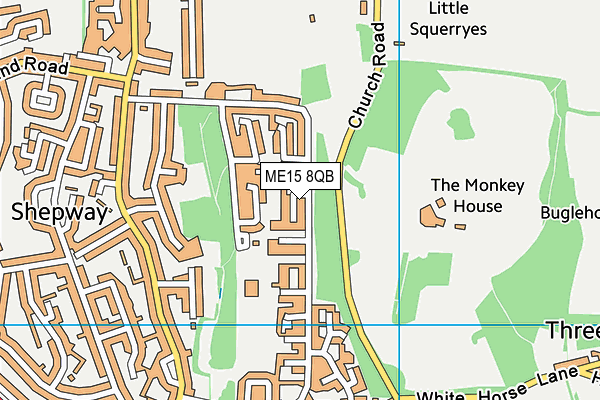 ME15 8QB map - OS VectorMap District (Ordnance Survey)