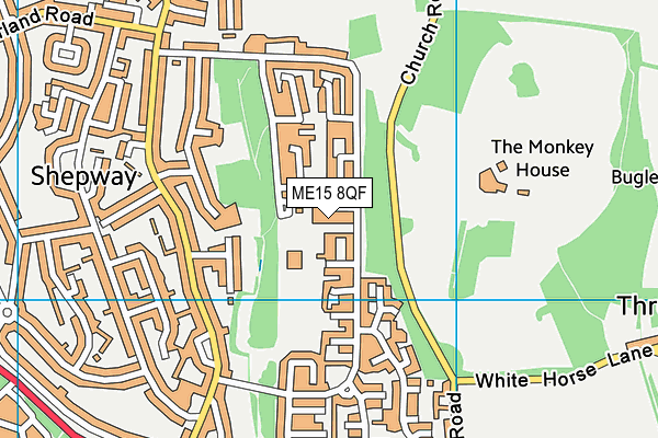 ME15 8QF map - OS VectorMap District (Ordnance Survey)