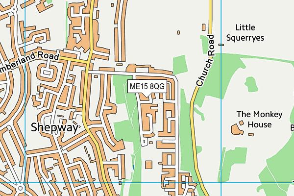 ME15 8QG map - OS VectorMap District (Ordnance Survey)