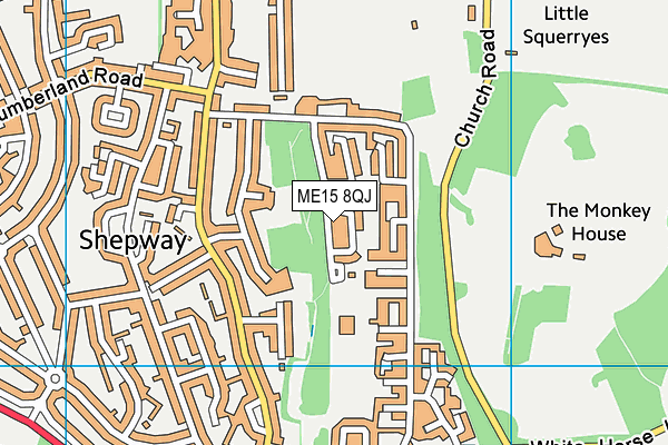 ME15 8QJ map - OS VectorMap District (Ordnance Survey)