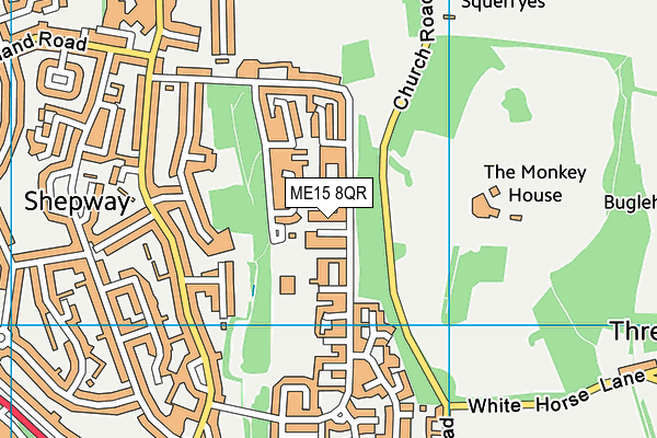 ME15 8QR map - OS VectorMap District (Ordnance Survey)