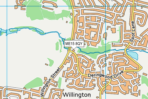ME15 8QY map - OS VectorMap District (Ordnance Survey)