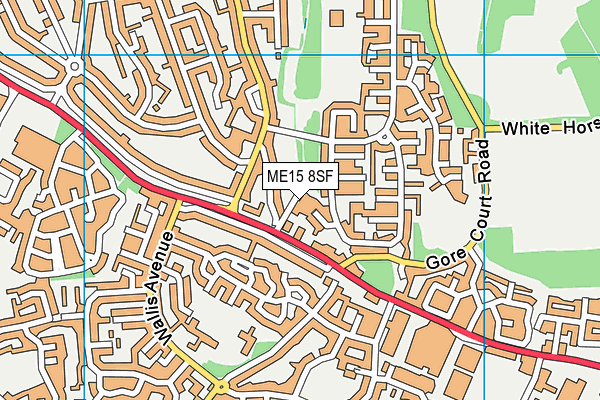 ME15 8SF map - OS VectorMap District (Ordnance Survey)