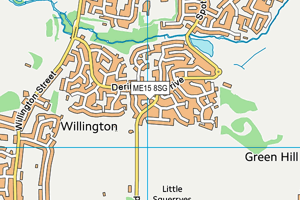 ME15 8SG map - OS VectorMap District (Ordnance Survey)