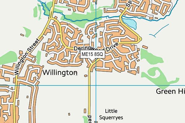 ME15 8SQ map - OS VectorMap District (Ordnance Survey)