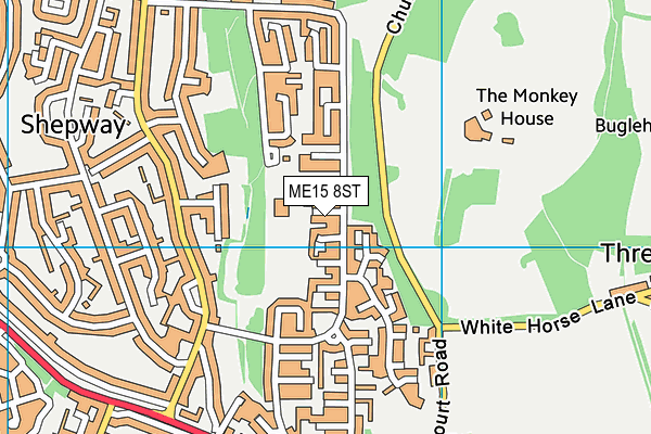 ME15 8ST map - OS VectorMap District (Ordnance Survey)