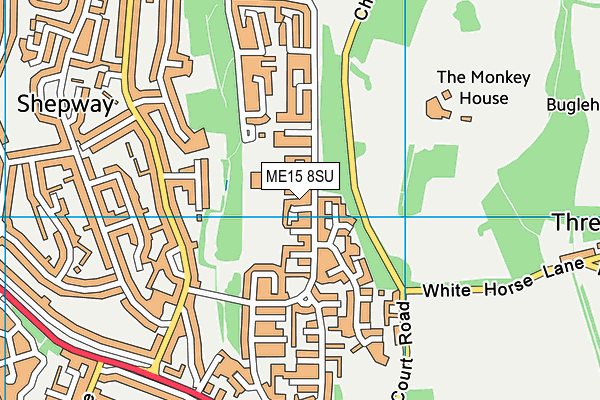 ME15 8SU map - OS VectorMap District (Ordnance Survey)