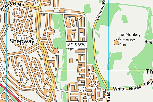 ME15 8SW map - OS VectorMap District (Ordnance Survey)