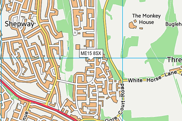 ME15 8SX map - OS VectorMap District (Ordnance Survey)
