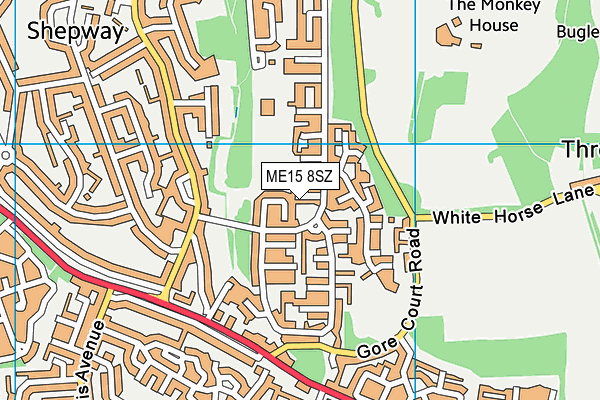 ME15 8SZ map - OS VectorMap District (Ordnance Survey)