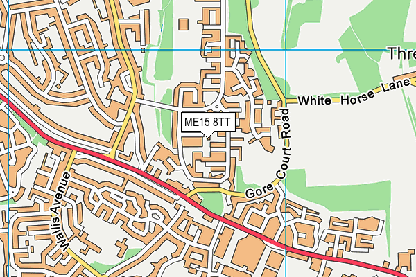 ME15 8TT map - OS VectorMap District (Ordnance Survey)