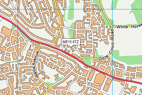 ME15 8TZ map - OS VectorMap District (Ordnance Survey)