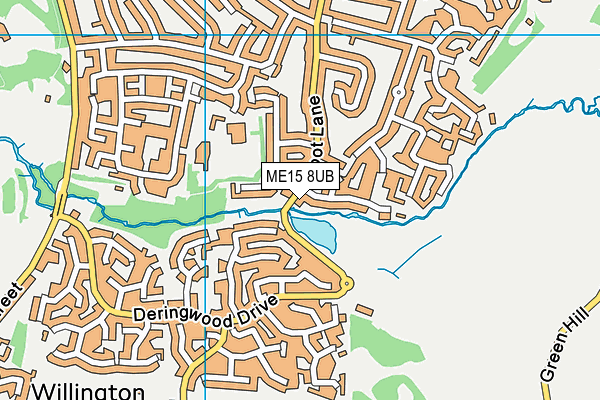 ME15 8UB map - OS VectorMap District (Ordnance Survey)