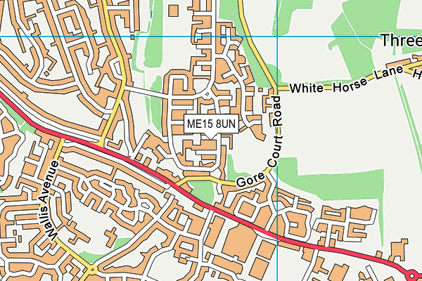ME15 8UN map - OS VectorMap District (Ordnance Survey)
