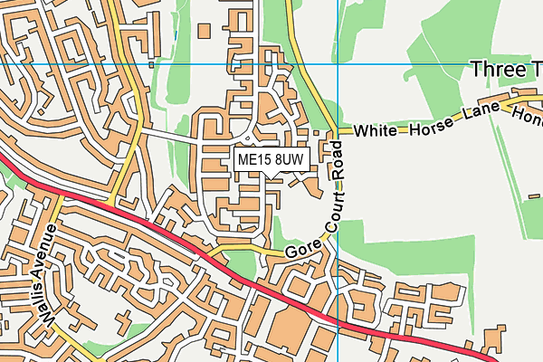 ME15 8UW map - OS VectorMap District (Ordnance Survey)