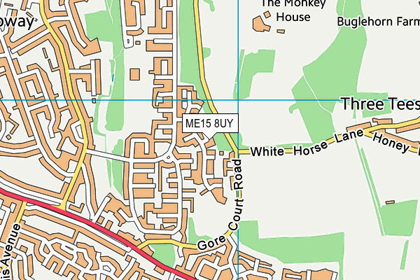 ME15 8UY map - OS VectorMap District (Ordnance Survey)