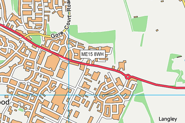 ME15 8WH map - OS VectorMap District (Ordnance Survey)
