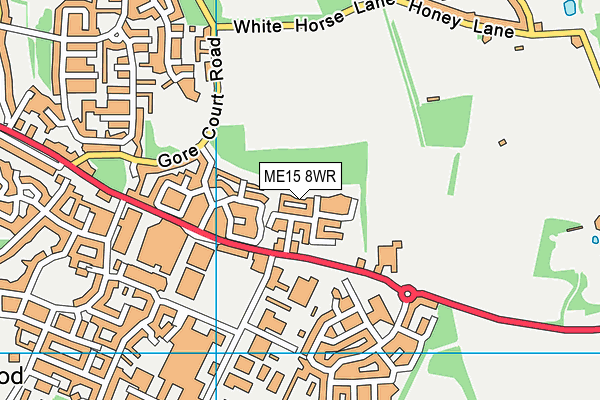 ME15 8WR map - OS VectorMap District (Ordnance Survey)