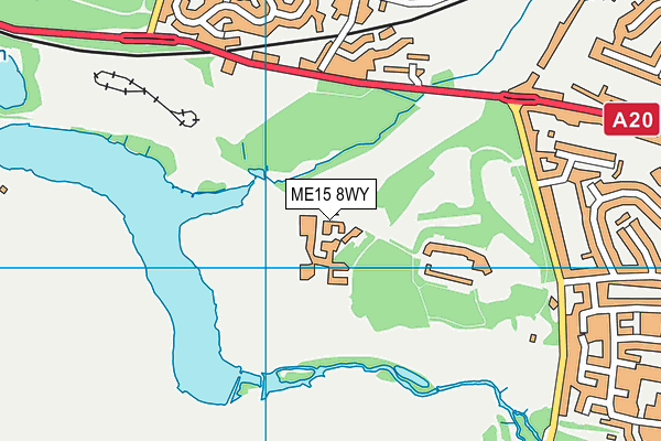 ME15 8WY map - OS VectorMap District (Ordnance Survey)