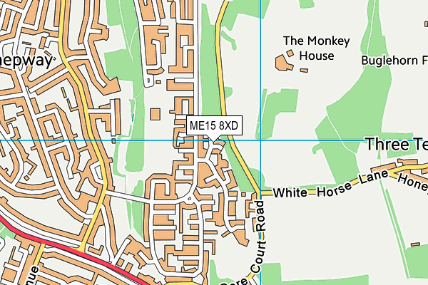 ME15 8XD map - OS VectorMap District (Ordnance Survey)