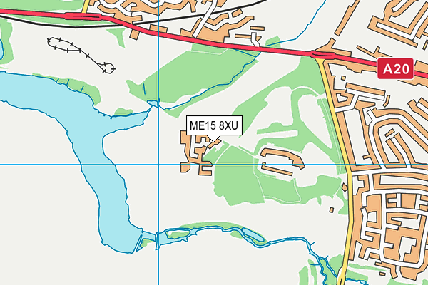 ME15 8XU map - OS VectorMap District (Ordnance Survey)