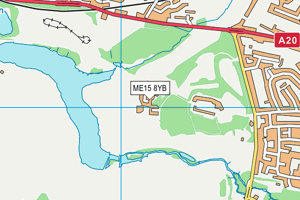 ME15 8YB map - OS VectorMap District (Ordnance Survey)