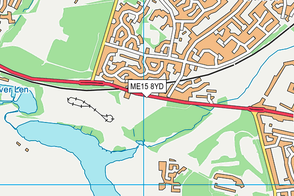 ME15 8YD map - OS VectorMap District (Ordnance Survey)