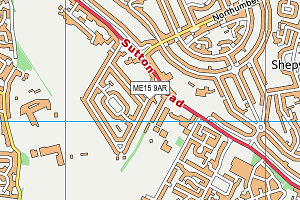 ME15 9AR map - OS VectorMap District (Ordnance Survey)