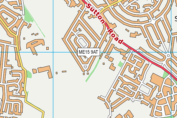 ME15 9AT map - OS VectorMap District (Ordnance Survey)