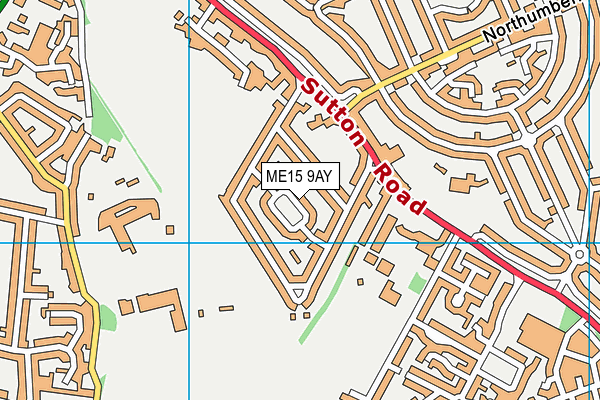 ME15 9AY map - OS VectorMap District (Ordnance Survey)