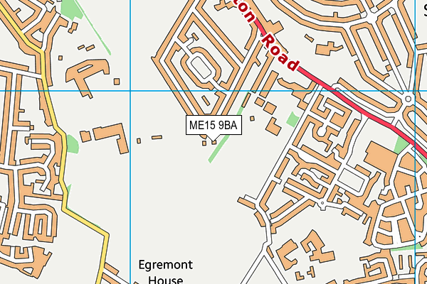 ME15 9BA map - OS VectorMap District (Ordnance Survey)