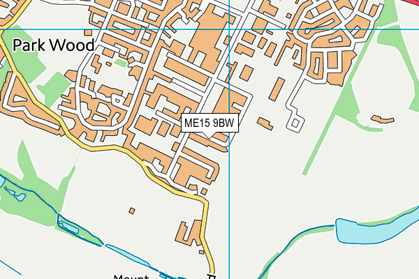 ME15 9BW map - OS VectorMap District (Ordnance Survey)