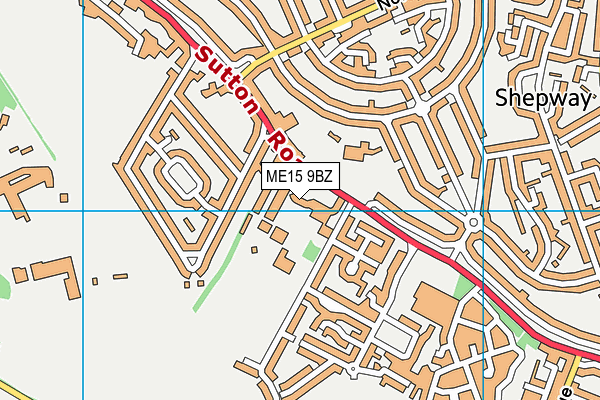 ME15 9BZ map - OS VectorMap District (Ordnance Survey)