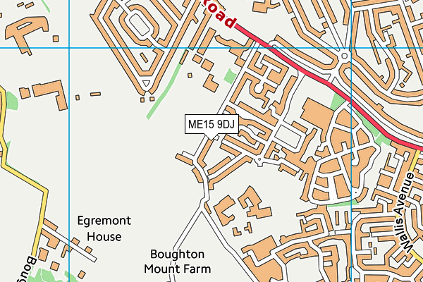 ME15 9DJ map - OS VectorMap District (Ordnance Survey)