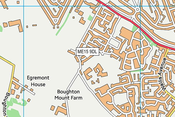 ME15 9DL map - OS VectorMap District (Ordnance Survey)