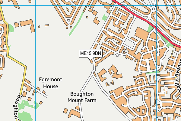 ME15 9DN map - OS VectorMap District (Ordnance Survey)