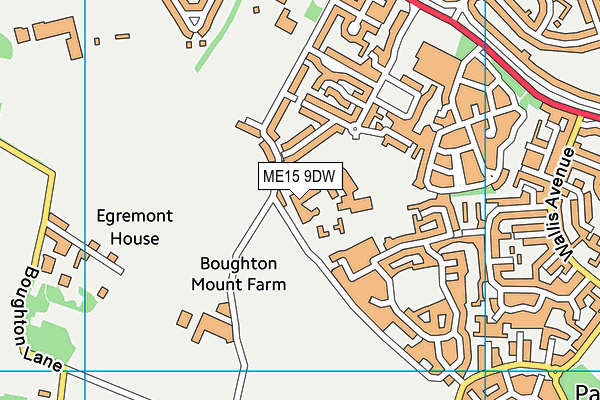 ME15 9DW map - OS VectorMap District (Ordnance Survey)