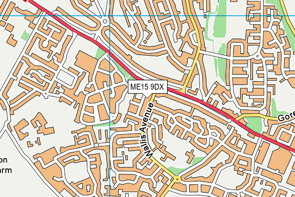 ME15 9DX map - OS VectorMap District (Ordnance Survey)
