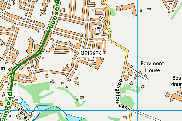 ME15 9FX map - OS VectorMap District (Ordnance Survey)