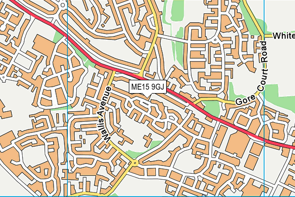 ME15 9GJ map - OS VectorMap District (Ordnance Survey)