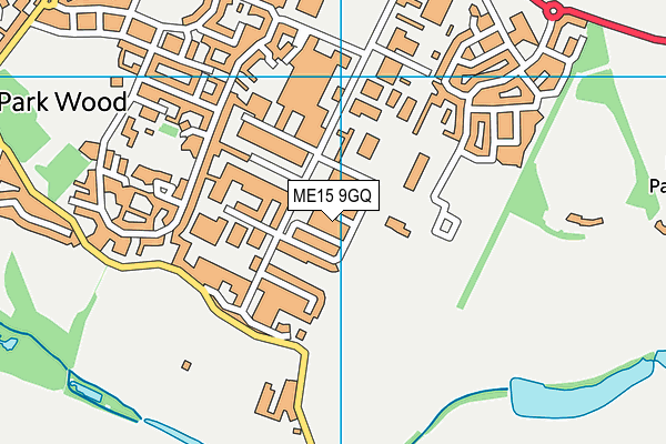 ME15 9GQ map - OS VectorMap District (Ordnance Survey)