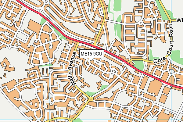 ME15 9GU map - OS VectorMap District (Ordnance Survey)