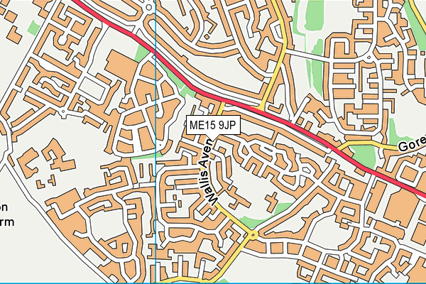ME15 9JP map - OS VectorMap District (Ordnance Survey)