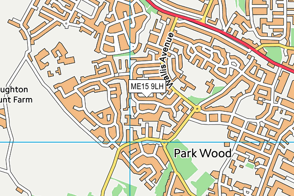 ME15 9LH map - OS VectorMap District (Ordnance Survey)