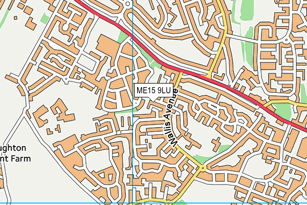 ME15 9LU map - OS VectorMap District (Ordnance Survey)