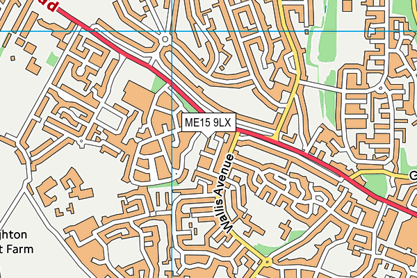 ME15 9LX map - OS VectorMap District (Ordnance Survey)